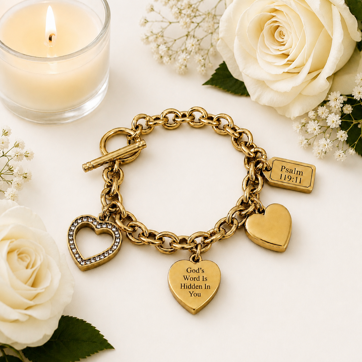 The Hidden Promise Bracelet (Gold) 22cm