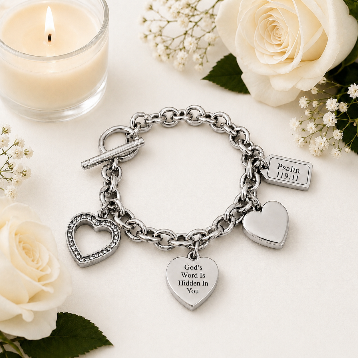 The Hidden Promise Bracelet (Silver) 22cm